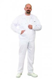 Fehér ruházat-élelmiszeripari ruházat